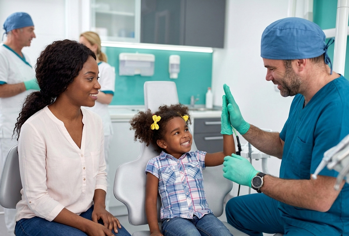 child and mom who have a scheduled appointment with Ascend Mobile Anesthesia